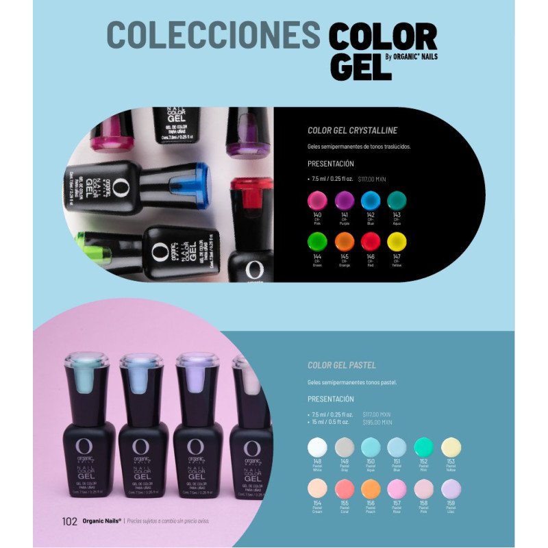 Color Gel Pastel - Organic Nails