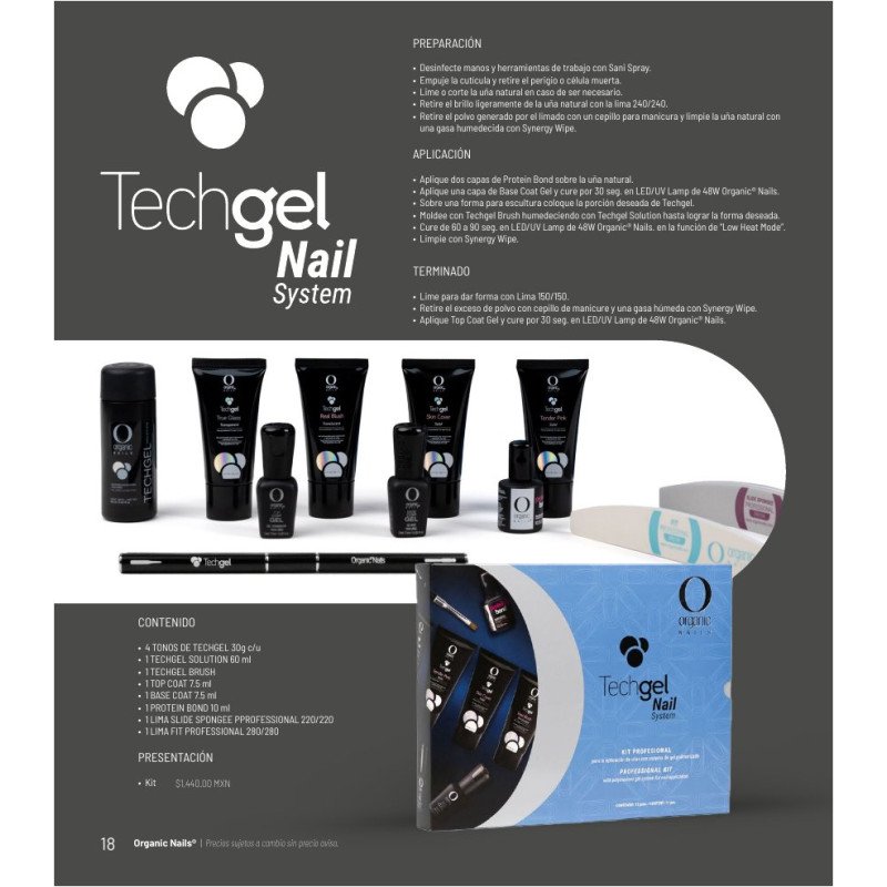 Techgel System Kit - Organic Nails
