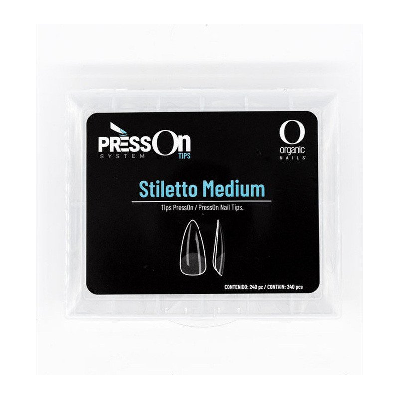 Tip PressOn Stiletto Medium