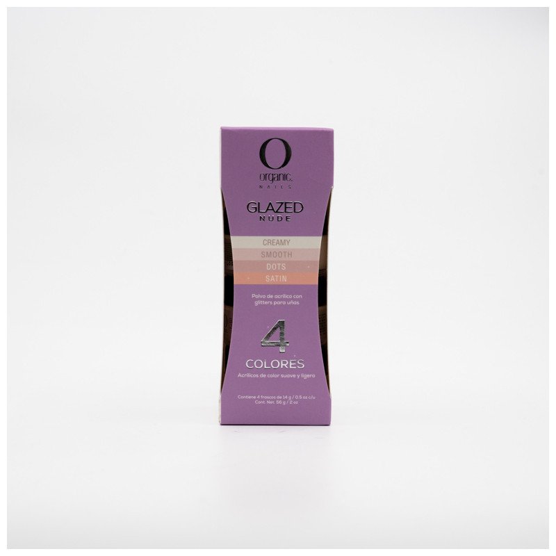 SET DE 4 GLAZED NUDE (CREAMY, SMOOTH, DOTS, SATIN) DE 14G / 0.5OZ C/U
