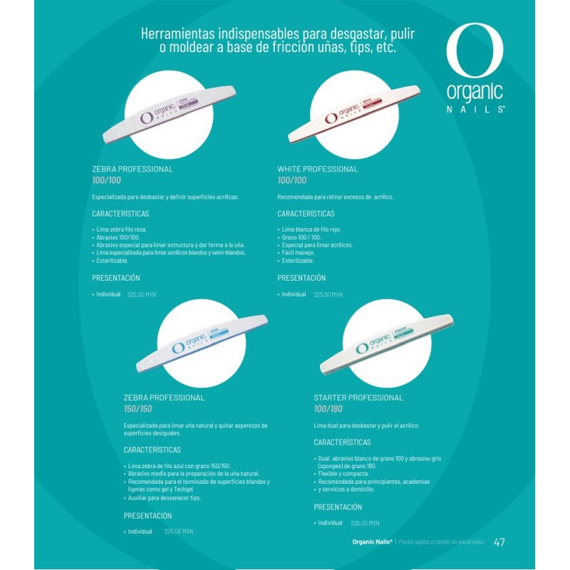 Starter Professional 100/180 - Organic Nails